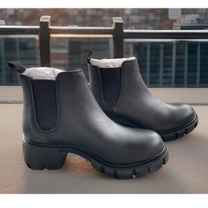 Steve Madden Howler Block Heel Chelsea Boots Women’s Size 6 Black Y2K Style